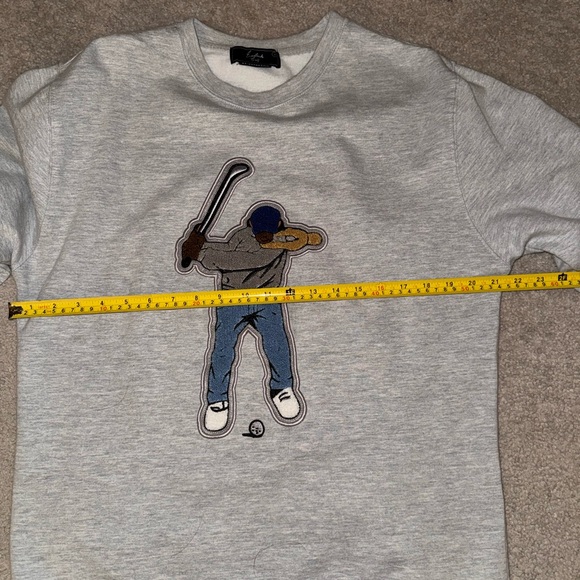 Eastside Golf Crewneck Sweater Grey, Medium - Picture 6 of 7